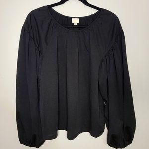 Black Long Sleeve Blouse - a new day